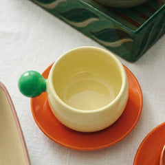 BUBBLE (GREEN, Mug & Plate Set)